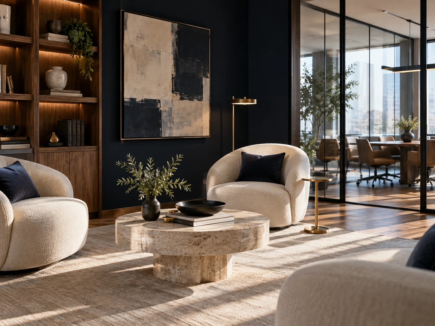 Salón privado de una firma contemporánea